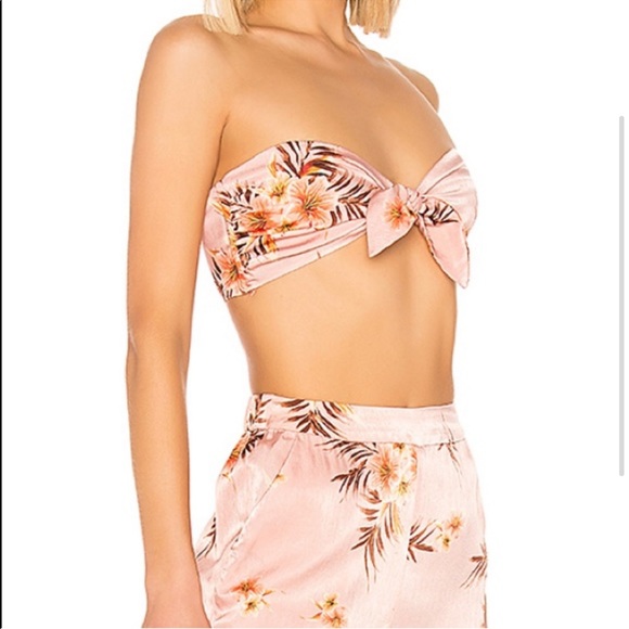 LPA Knot Bandeau With Ties in Tropic Bouquet - Picture 3 of 7